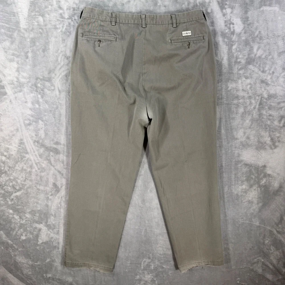 Polo Ralph Lauren Pleated Andrew Chino Pants Men's Size 40x32 Olive Gray